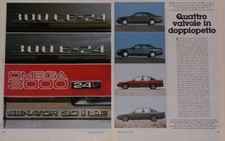 Article Articolo 1989 MERCEDES 300CE-24 / 300E-24 - OPEL OMEGA 3.0 24V / SENATOR