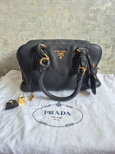 Borsa prada pelle nera - prada,