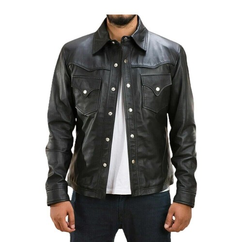 Camicia uomo 100 vera pelle - uomo,
