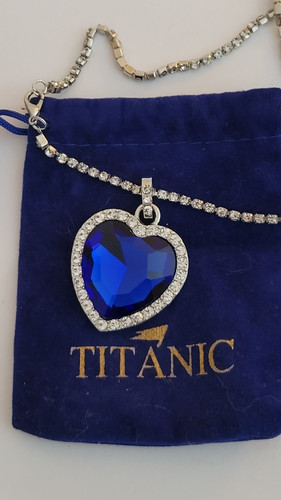 Pendente blu cuore dell oceano - blu,