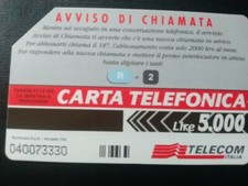 SCHEDA TELEFONICA COLLEZIONE