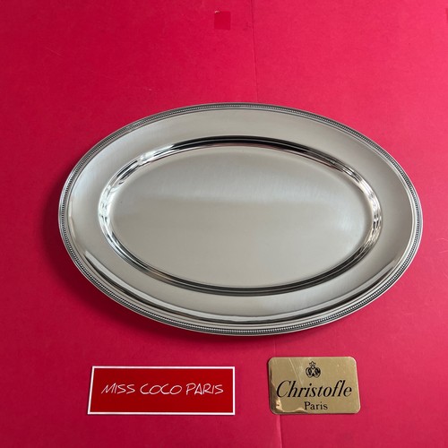 Plat viande christofle perles - plat,