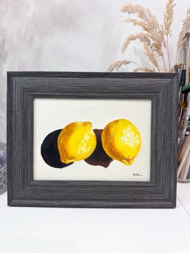 Quadro olio limoni originale