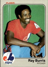 card baseball 1983 Fleer #277 Ray Burris