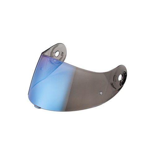 Visiera convex metal - metal, blue
