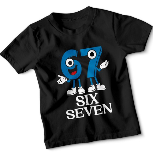 Magliette meme six seven - 67,