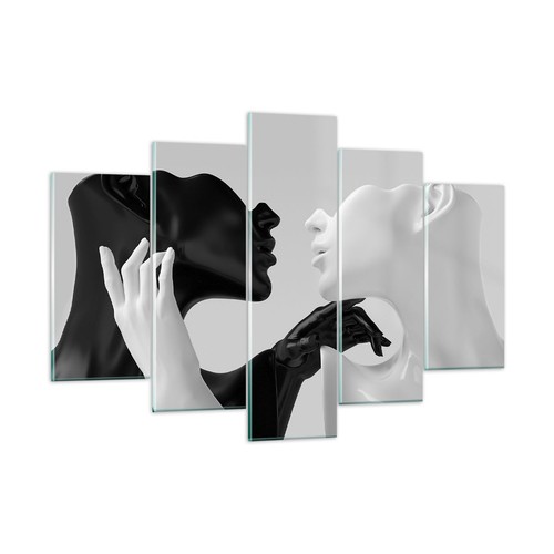 Quadro vetro 150x100cm nero - 150x100cm,