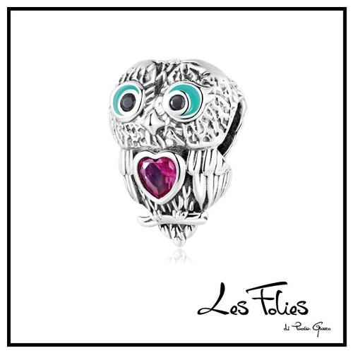 Charm civetta gufo - charm,