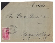 Spagna: 1939; solo copertina con francobollo orfani, angolo di lutto, EBES-037