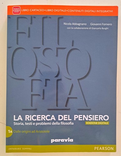 Abbagnano fornero la - abbagnano,, ricerca