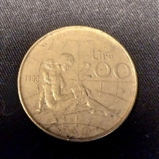 MONETA 200 LIRE MARIA MONTESSORI 1980