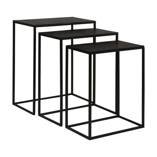 Set tavolo nido ferro - , nero