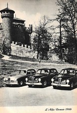 PUBBLICITA' 1951 AUTO ALFA ROMEO 1900 MODELLI SPRIT TOURING PININFARINA 