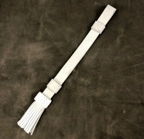 White buff leather saber - buff,