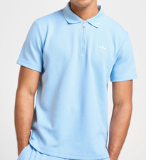 POLO NUOVA UOMO ADIDAS ORIGINALS WAFFLE TREFOIL ~TAGLIA LARGE #KB0480