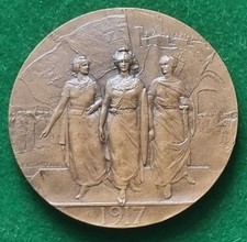 MEDAGLIA WWI VITTORIA INTERALLEATA GUERRA 1915/18 DIEU LE VEUIT 1917 LEGASTELOIS