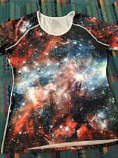 T Shirt Maglia Maglietta Top Palestra Sport Donna Ragazza Bambina Universo XXL