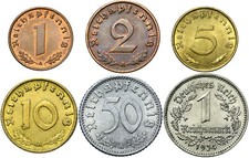 Terzo Reich LOTTO 6 monete -