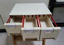 028 CONTENITORE PORTA FLOPPY DISK 3,5" - 3 CASSETTI USATO IN DISCRETE CONDIZIONI