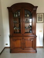 Vetrina stile inglese; nessun difetto; legno massello; sportelli: 2vetri, 2legno