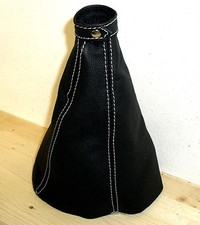 FIAT COUPE  DAL 1994 AL 2001 CUFFIA LEVA CAMBIO IN VERA PELLE NERA 