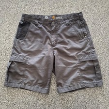 Carhartt Cargo Shorts Uomo 36 Force Extremes Relaxed Fit 9” Grigio Resistente 101973