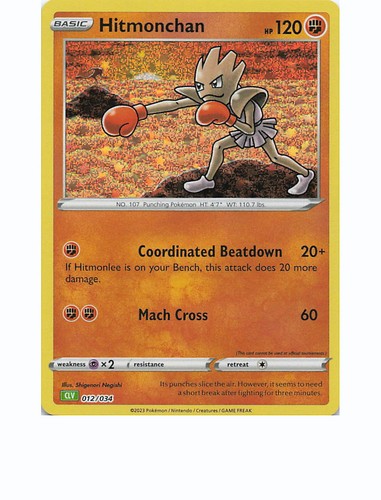 Hitmonchan 012 034 holo - 012/034,