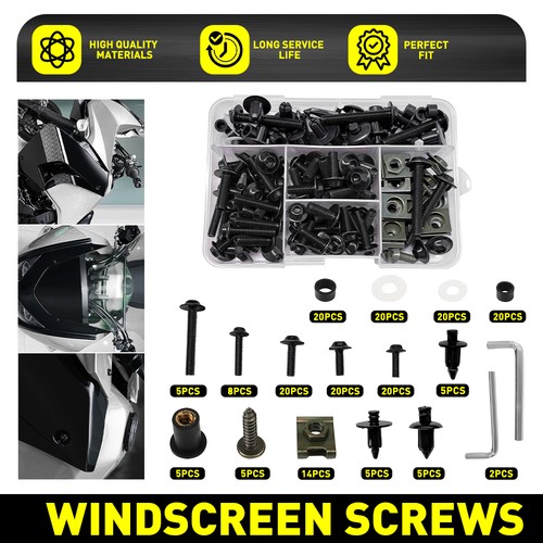 194pcs black fairing bolts - 194pcs,