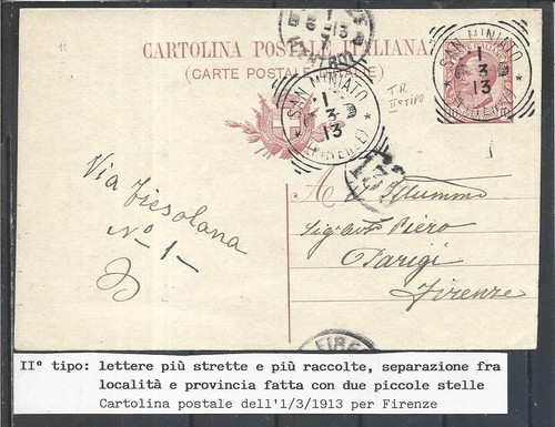 1913 annullo su - su, intero