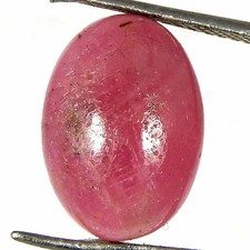 Anello cabochon ovale rubino