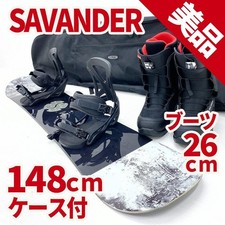 SAVABDER BINARY PALMER MESH Uomo Snowboard Snowboard Set 3 Pezzi 148cm 26cm