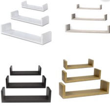 Set 3 mensole a parete a U