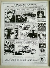 Andrea Chiesi Fumetto inedito promozionale discoteca Punk New Wave Anni '80