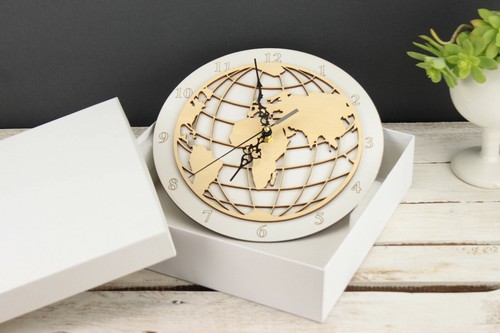Orologio legno parete - orologio, in