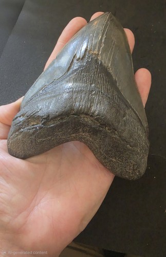 Megalodon shark tooth - shark,
