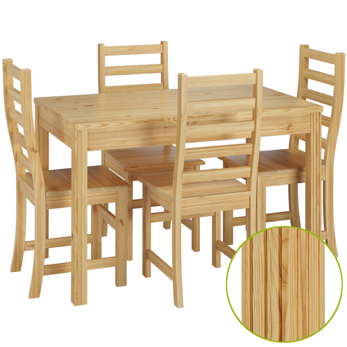 Set tavolo pino pranzo - da,