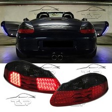 COPPIA FANALI LUCI POSTERIORI ROSSO SMOKE LED PER PORSCHE BOXSTER 986 96-04