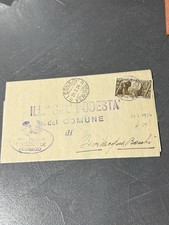30 cent. X annuale poste italiane "CREDERE"-1933- Lettera Spedita