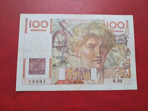 Banconota francese 100 - banconota,