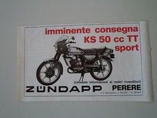 advertising Pubblicità 1977 MOTO ZUNDAPP KS 50 TT SPORT