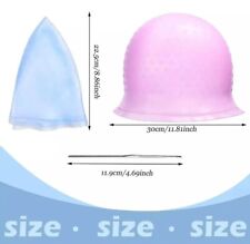 Cuffia + uncino ciocche capelli colore tintura tinta meches riutilizzabile 