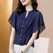 Camicia donna chiffon manica