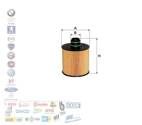 Filtro olio motori fiat - filtro,