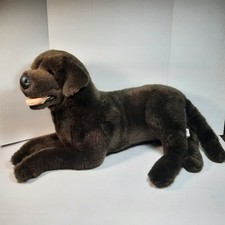 Peluche E&J Prima Classic Realistico 26" Chocolate Lab Labrador Retriever Imbottito