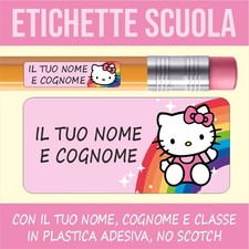 30+120 pz ETICHETTE ADESIVE personalizzate scuola  con il nome STITCH ALOHA