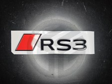 2024+ RS3 nero lucido logo distintivo stivale posteriore auto emblema S-Line (nuovo stile)