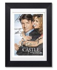 CASTLE CAST SIGNED POSTER TV