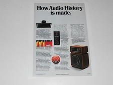 Pubblicità altoparlanti Altec modello 14, info corno Mantaray, 1 pagina, 1975