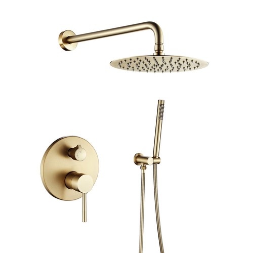 Set doccia oro spazzolato kit - doccia,