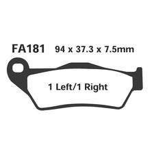 PASTIGLIE FRENO PER YAMAHA